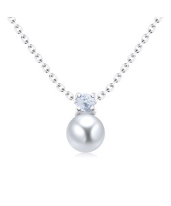 Charming Pearl Silver Necklaces SPE-5648